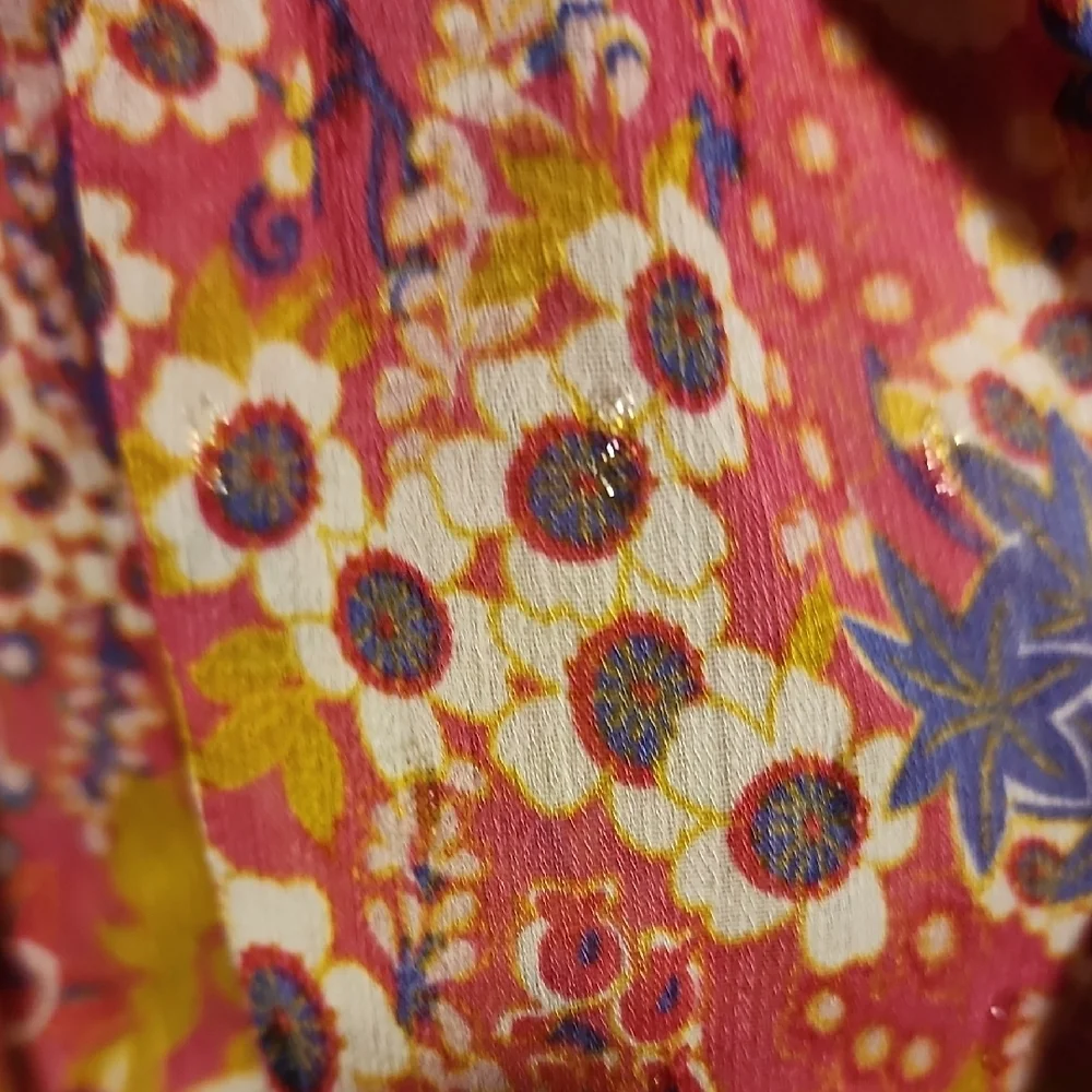 Joie Orange Flutter Sleeve Blouse with Tie Front - Picture 3 of 7